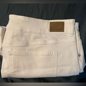 American Eagle White denim shorts